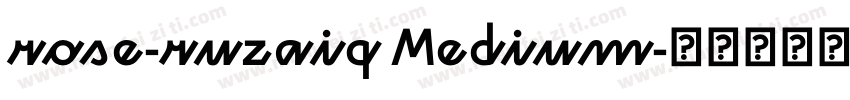 rose-ruzaiq Medium字体转换